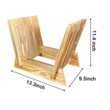Maxbell Wooden Desktop Book Stand Practical Records Storage Rack for Cd