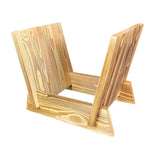 Maxbell Wooden Desktop Book Stand Practical Records Storage Rack for Cd