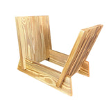Maxbell Wooden Desktop Book Stand Practical Records Storage Rack for Cd