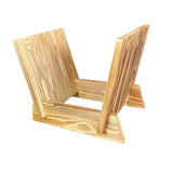 Maxbell Wooden Desktop Book Stand Practical Records Storage Rack for Cd