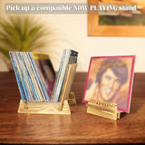 Maxbell Wooden Desktop Book Stand Practical Records Storage Rack for Cd