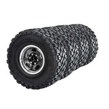 Maxbell 4 Pieces RC Car Wheels and Tires Assembly Replacement for 90046 1/10 RC Black