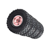 Maxbell 4 Pieces RC Car Wheels and Tires Assembly Replacement for 90046 1/10 RC Pink