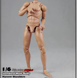 Maxbell 1/6 Scale Male Body Sturdy Collection Narrow Shoulder 12 inch Jointed Figure