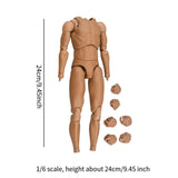 Maxbell 1/6 Scale Male Body Doll Lightweight Body Muscle for 12 inch Action Figure