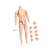 Maxbell 1:12 Scale Male Figure Body Flexible Mini Collection Human Body Sketch Model