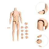 Maxbell 1:12 Scale Male Figure Body Flexible Mini Collection Human Body Sketch Model