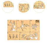 Maxbell Graffiti Stencil Card Drawing Tires Track Spray Paint for Fabric Wood Canvas Crack Effect Pattern