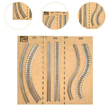 Maxbell Graffiti Stencil Card Drawing Tires Track Spray Paint for Fabric Wood Canvas Tire Pattern