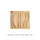 Maxbell Graffiti Stencil Card Drawing Tires Track Spray Paint for Fabric Wood Canvas Tire Pattern