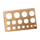 Maxbell Graffiti Stencil Card Drawing Tires Track Spray Paint for Fabric Wood Canvas Round pattern