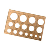 Maxbell Graffiti Stencil Card Drawing Tires Track Spray Paint for Fabric Wood Canvas Round pattern