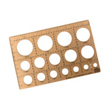 Maxbell Graffiti Stencil Card Drawing Tires Track Spray Paint for Fabric Wood Canvas Round pattern