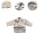 Maxbell 1:6 Scale Miniature Button Down Coat Retro for 12inch Female Figures Costume