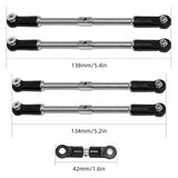 Maxbell 5x Steering Links Professional Replacing Adjustable for 1/7 1/8 DIY Modified