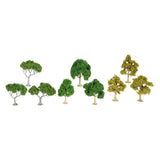 Maxbell 3 Pieces Miniature Trees for Sand Table DIY Scenery Landscape Diorama Layout green tree