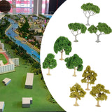 Maxbell 3 Pieces Miniature Trees for Sand Table DIY Scenery Landscape Diorama Layout green tree
