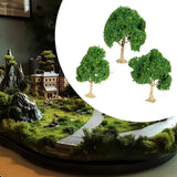 Maxbell 3 Pieces Miniature Trees for Sand Table DIY Scenery Landscape Diorama Layout green tree