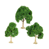 Maxbell 3 Pieces Miniature Trees for Sand Table DIY Scenery Landscape Diorama Layout green tree