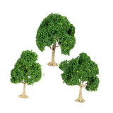 Maxbell 3 Pieces Miniature Trees for Sand Table DIY Scenery Landscape Diorama Layout green tree
