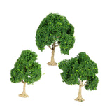 Maxbell 3 Pieces Miniature Trees for Sand Table DIY Scenery Landscape Diorama Layout green tree