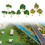 Maxbell 3 Pieces Miniature Trees for Sand Table DIY Scenery Landscape Diorama Layout green tree