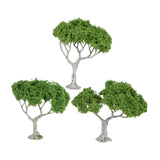 Maxbell 3 Pieces Miniature Trees for Sand Table DIY Scenery Landscape Diorama Layout broadleaf tree