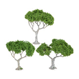 Maxbell 3 Pieces Miniature Trees for Sand Table DIY Scenery Landscape Diorama Layout broadleaf tree