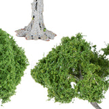 Maxbell 3 Pieces Miniature Trees for Sand Table DIY Scenery Landscape Diorama Layout broadleaf tree