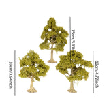 Maxbell 3 Pieces Miniature Trees for Sand Table DIY Scenery Landscape Diorama Layout deciduous tree
