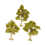 Maxbell 3 Pieces Miniature Trees for Sand Table DIY Scenery Landscape Diorama Layout deciduous tree