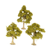 Maxbell 3 Pieces Miniature Trees for Sand Table DIY Scenery Landscape Diorama Layout deciduous tree