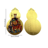 Maxbell 2x Metal Buddha Card Protection Cards for Fengshui Gift Offices Car Handbags Multicolor