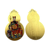 Maxbell 2x Metal Buddha Card Protection Cards for Fengshui Gift Offices Car Handbags Multicolor