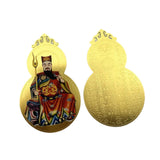 Maxbell 2x Metal Buddha Card Protection Cards for Fengshui Gift Offices Car Handbags Multicolor
