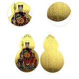 Maxbell 2x Metal Buddha Card Protection Cards for Fengshui Gift Offices Car Handbags Multicolor