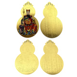 Maxbell 2x Metal Buddha Card Protection Cards for Fengshui Gift Offices Car Handbags Multicolor