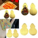 Maxbell 2x Metal Buddha Card Protection Cards for Fengshui Gift Offices Car Handbags Multicolor