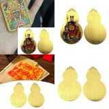 Maxbell 2x Metal Buddha Card Protection Cards for Fengshui Gift Offices Car Handbags Multicolor