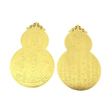 Maxbell 2x Metal Buddha Card Protection Cards for Fengshui Gift Offices Car Handbags Gold