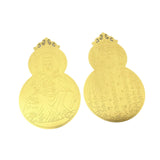 Maxbell 2x Metal Buddha Card Protection Cards for Fengshui Gift Offices Car Handbags Gold