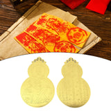 Maxbell 2x Metal Buddha Card Protection Cards for Fengshui Gift Offices Car Handbags Gold