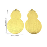 Maxbell 2x Metal Buddha Card Protection Cards for Fengshui Gift Offices Car Handbags Gold