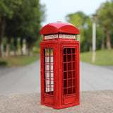 Maxbell Telephone Booth Piggy Bank Statue Telephone Booth for Children Birthday Gift