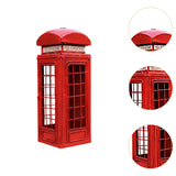 Maxbell Telephone Booth Piggy Bank Statue Telephone Booth for Children Birthday Gift
