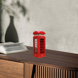 Maxbell Telephone Booth Piggy Bank Statue Telephone Booth for Children Birthday Gift