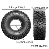 Maxbell 4 Pieces 1:10 RC Car Wheels and Tires RC Part for SCX10 RC Car DIY Accessory