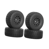 Maxbell 4Pcs RC Car Wheels and Tires Easy to Install for Ara550116 1/14 RC Car Model Black