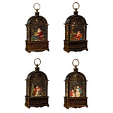 Maxbell Christmas Music Box Lantern Light Lighted Christmas for Party Desktop Indoor A