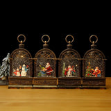 Maxbell Christmas Music Box Lantern Light Lighted Christmas for Party Desktop Indoor A